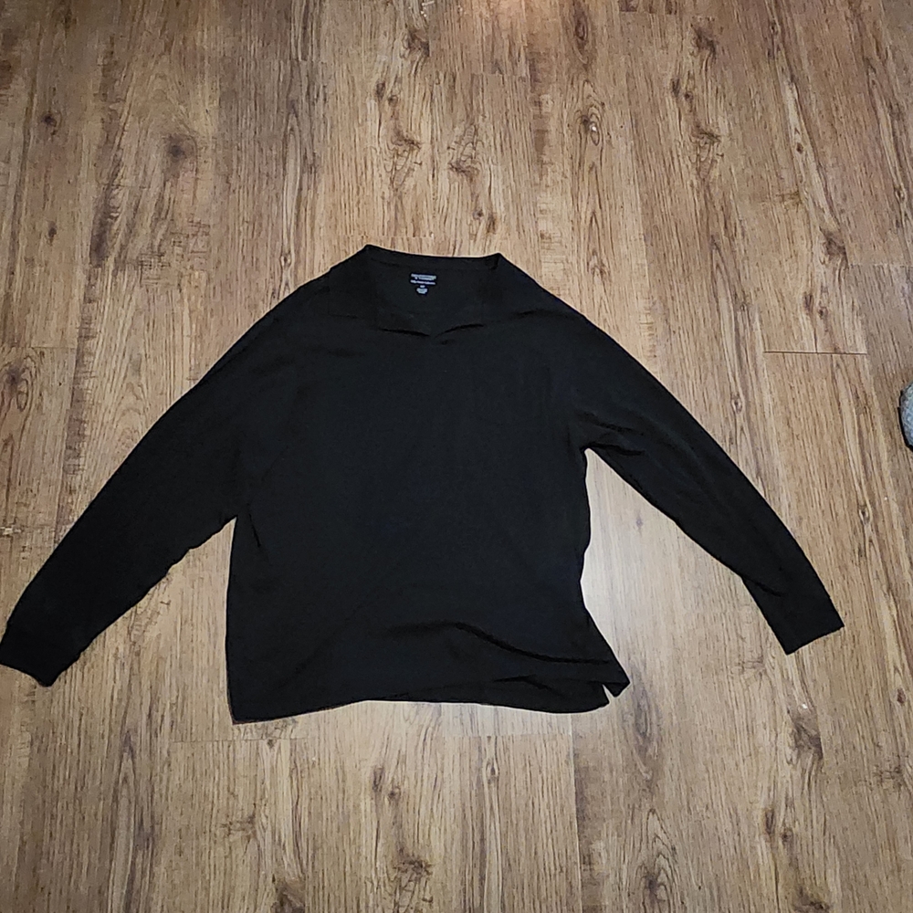 Roundtree & Yorke Silky Black Shirt
